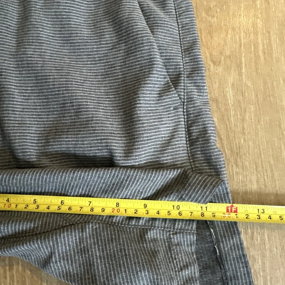 Hang Ten Mens Striped Gray Board‎ Shorts Size 38 10in Swim Vacation Surf Beach